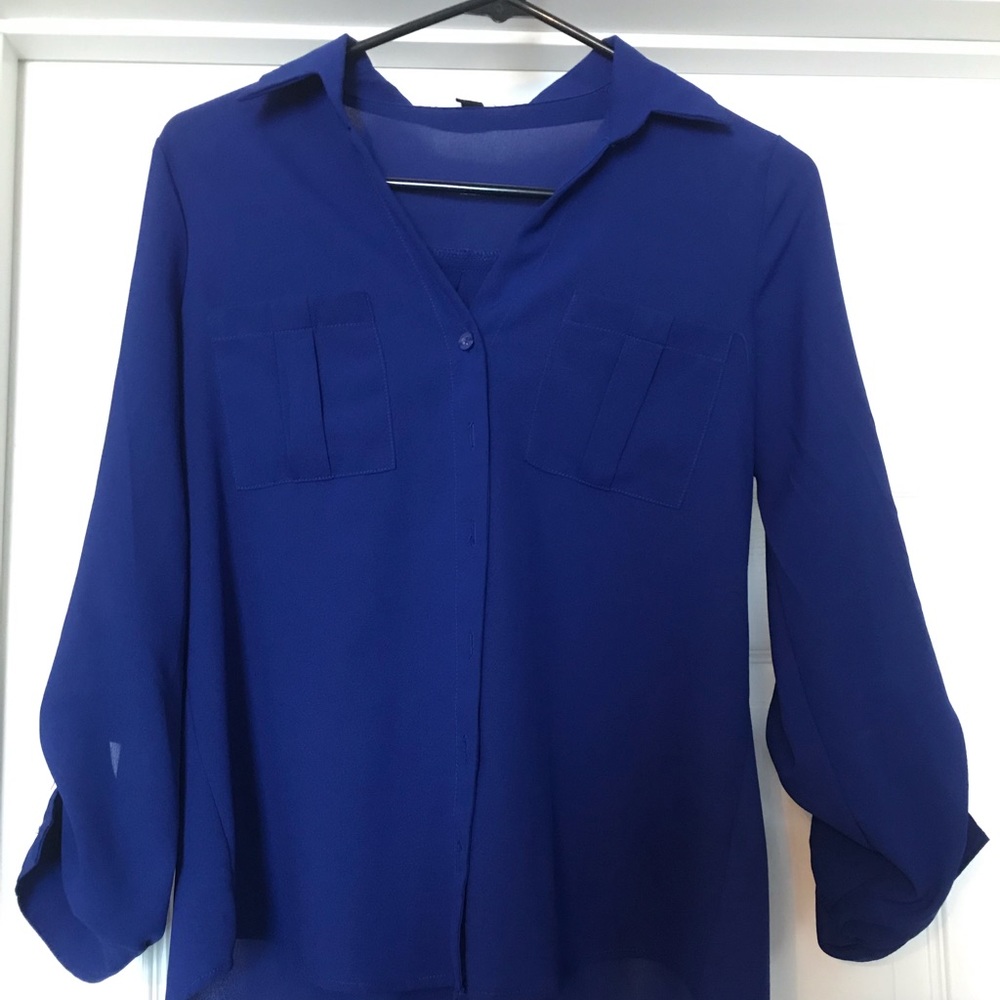 Quarter sleeve button up
